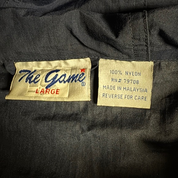 The Game Notre Dame Fighting Irish Quarter Zip Pullover Jacket Navy Yellow Large - Picture 5 of 9